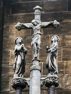 Cambridge - Saints' Statues at the Catholic Church of Our Lady and the English Martyrs