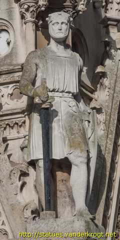 Leicester - Four statues on the Clocktower