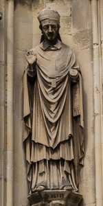 Canterbury - Statues on the West Front of Canterbury Cathedral