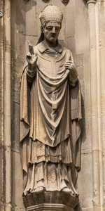Canterbury - Statues on the West Front of Canterbury Cathedral