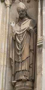 Canterbury - Statues on the West Front of Canterbury Cathedral