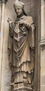Canterbury - Statues on the West Front of Canterbury Cathedral