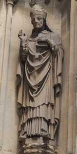 Canterbury - Statues on the West Front of Canterbury Cathedral