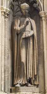 Canterbury - Statues on the West Front of Canterbury Cathedral