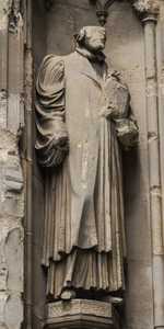 Canterbury - Statues on the West Front of Canterbury Cathedral