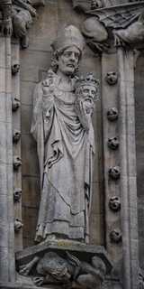 Oxford - Statues on the Tower of the University Church