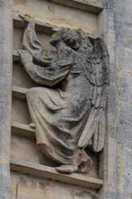 Bath - Sculptures at Bath Abbey Church