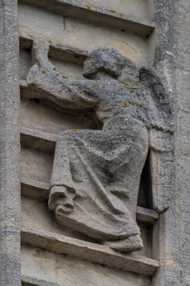 Bath - Sculptures at Bath Abbey Church