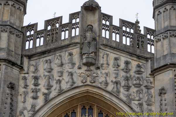 Bath - Sculptures at Bath Abbey Church