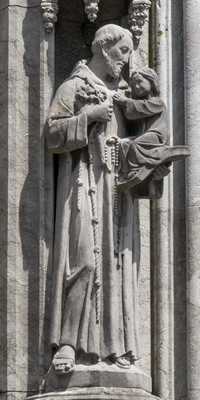 Cork - Corcaigh / Saints' statues at Holy Trinity Church